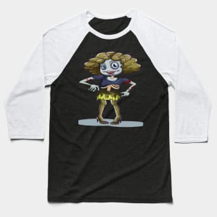 Female zombie Baseball T-Shirt